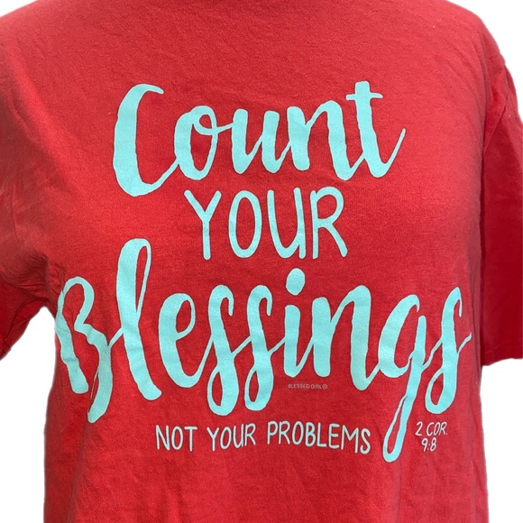 Count Your Blessings Tee size medium - Picture 2 of 2